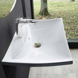 Lavabo Glasvilla, lavabo da appoggio, lavabo a parete, LTH: 60x44x18cm, bianco, in ceramica, con nanorivestimento incluso Brüssel709