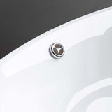 Lavabo Glasvilla da appoggio ovale in ceramica 59x38cm, mobiletto lavabo con rivestimento nano Br818