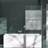 parete doccia glasvilla per vasca da bagno, parete per vasca da bagno, vetro di sicurezza con guarnizione NANO, divisorio per vasca da bagno, supporto per vasca 80x140cm Cortona201