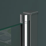 parete doccia glasvilla per vasca da bagno, parete per vasca da bagno, vetro di sicurezza con guarnizione NANO, divisorio per vasca da bagno, supporto per vasca 80x140cm Cortona201