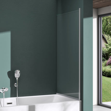 parete doccia glasvilla per vasca da bagno, parete per vasca da bagno, vetro di sicurezza con guarnizione NANO, divisorio per vasca da bagno, supporto per vasca 80x140cm Cortona201