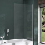 parete doccia glasvilla per vasca da bagno, parete per vasca da bagno, vetro di sicurezza con guarnizione NANO, divisorio per vasca da bagno, supporto per vasca 80x140cm Cortona201