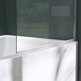 parete doccia glasvilla per vasca da bagno, parete per vasca da bagno, vetro di sicurezza con guarnizione NANO, divisorio per vasca da bagno, supporto per vasca 80x140cm Cortona201