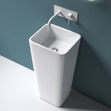 lavabo freestanding Col31 di Glasvilla Design in ghisa minerale, dimensioni: 40x35x82cm