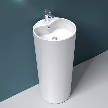 Lavabo a colonna Glasvilla Design in ghisa minerale Lavabo a colonna Lavabo a colonna Zona lavabo Col35