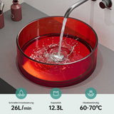 Lavabo Sobre Encimera Glasvilla Coloria01  Resina Translúcida Redonda (40 cm)