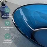 glasvilla Lavabo da Appoggio in Resina 63x34x17cm, Lavabo da Bagno Ovale senza Foro Rubinetto e Troppopieno, Coloria02