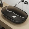 Glasvilla Design Lavabo Sobre Encimera Coloria03 – Resina Oval Translúcida 54 cm