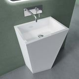 Lavabo da appoggio Glasvilla Design Col38 bianco, in ghisa minerale, lavabo, LTH: 60x42x90cm