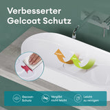 Lavandino da appoggio Glasvilla, lavabo da appoggio in ghisa minerale con rivestimento nano Colossum826
