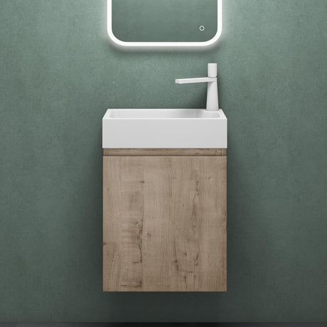 glasvilla Badmöbelset Badezimmermöbel bestehend aus Waschbecken Weiß und Waschbeckenunterschrank BTH: 46x26x63cm Pisa02
