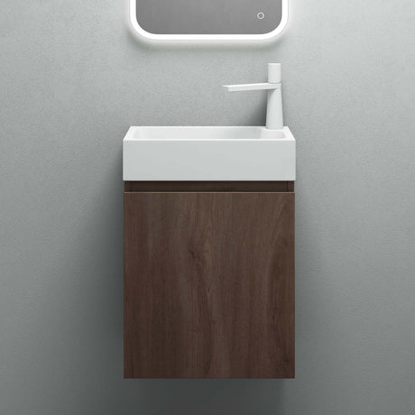 glasvilla Badmöbelset Badezimmermöbel bestehend aus Waschbecken Weiß und Waschbeckenunterschrank BTH: 46x26x63cm Pisa02
