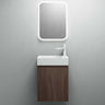 glasvilla Mobile Bagno Sospeso con Lavabo Bianco Mobiletto da Bagno 46x26x63cm Pisa02