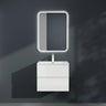 glasvilla Mobile Bagno Sospeso con 2 Cassetti Soft-close Mobiletto Bagno Include Lavabo da Marmo Fuso Aqualis