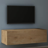 glasvilla Fernsehtisch Fernsehschrank TV Schrank Verdeckter Griff mit Soft-Close Lowboard Hängeschrank für Wohnzimmer Fernsehschrank02
