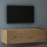Glasvilla Design – Mueble TV suspendido con cierre suave y tirador oculto (Fernsehschrank02)
