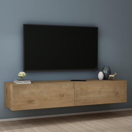 Glasvilla Design – Mueble TV suspendido con cierre suave y tirador oculto (Fernsehschrank02)