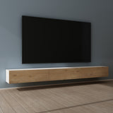 Glasvilla Design – Mueble TV suspendido con cierre suave y tirador oculto (Fernsehschrank02)