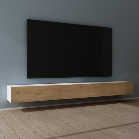 Glasvilla Design – Mueble TV suspendido con cierre suave y tirador oculto (Fernsehschrank02)