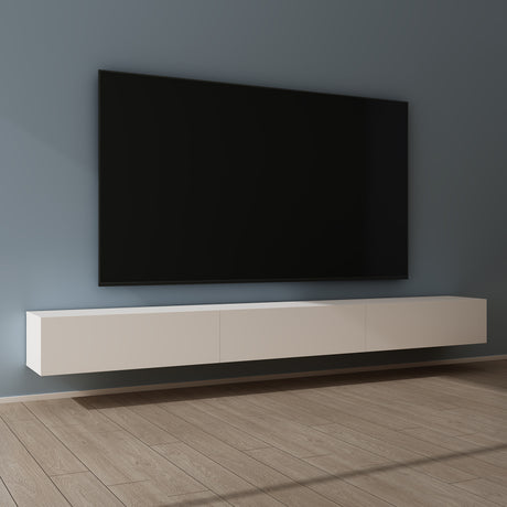 Glasvilla Design – Mueble TV suspendido con cierre suave y tirador oculto (Fernsehschrank02)
