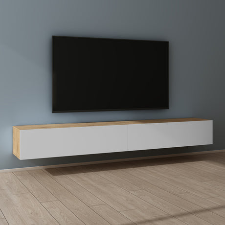 Glasvilla Design – Mueble TV suspendido con cierre suave y tirador oculto (Fernsehschrank02)