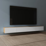 Glasvilla Design – Mueble TV suspendido con cierre suave y tirador oculto (Fernsehschrank02)