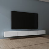 Glasvilla Design – Mueble TV suspendido con cierre suave y tirador oculto (Fernsehschrank02)