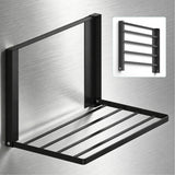 glasvolla Mensola Pieghevole per Lavatrice 41x25cm, Mensola Magnetica Lavatrice in Acciaio al Carbonio, Mensola da Parete Multifunzionale per Bagno e Cucina Folda-01
