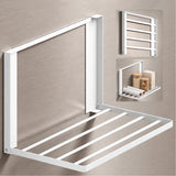 glasvolla Mensola Pieghevole per Lavatrice 41x25cm, Mensola Magnetica Lavatrice in Acciaio al Carbonio, Mensola da Parete Multifunzionale per Bagno e Cucina Folda-01