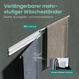 glasvilla Porta Asciugamani da Parete Portasciugamani con 3 Bracci Girevole a 180° Porta Asciugamani Adesivo da Parete per Bagno e Cucina Folda-02