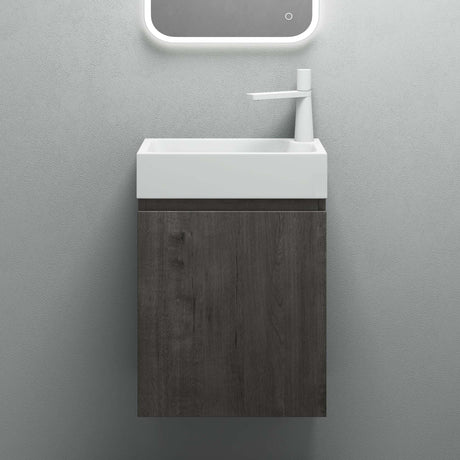 glasvilla Badmöbelset Badezimmermöbel bestehend aus Waschbecken Weiß und Waschbeckenunterschrank BTH: 46x26x63cm Pisa02