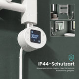glasvilla Smart WiFi Heizstab für Badheizkörper, Heizelement  Elektrischer Heizstab mit App-Steuerung, Thermostat & Timer-Funktion, Heizpatrone für Handtuchheizkörper Heizstab-03