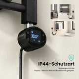 glasvilla Smart WiFi Heizstab für Badheizkörper, Heizelement  Elektrischer Heizstab mit App-Steuerung, Thermostat & Timer-Funktion, Heizpatrone für Handtuchheizkörper Heizstab-03