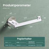 glasvilla Porte-Papier Toilette en Acier Inoxydable Porte-Rouleau de Papier Toilette Lino-02+03+04