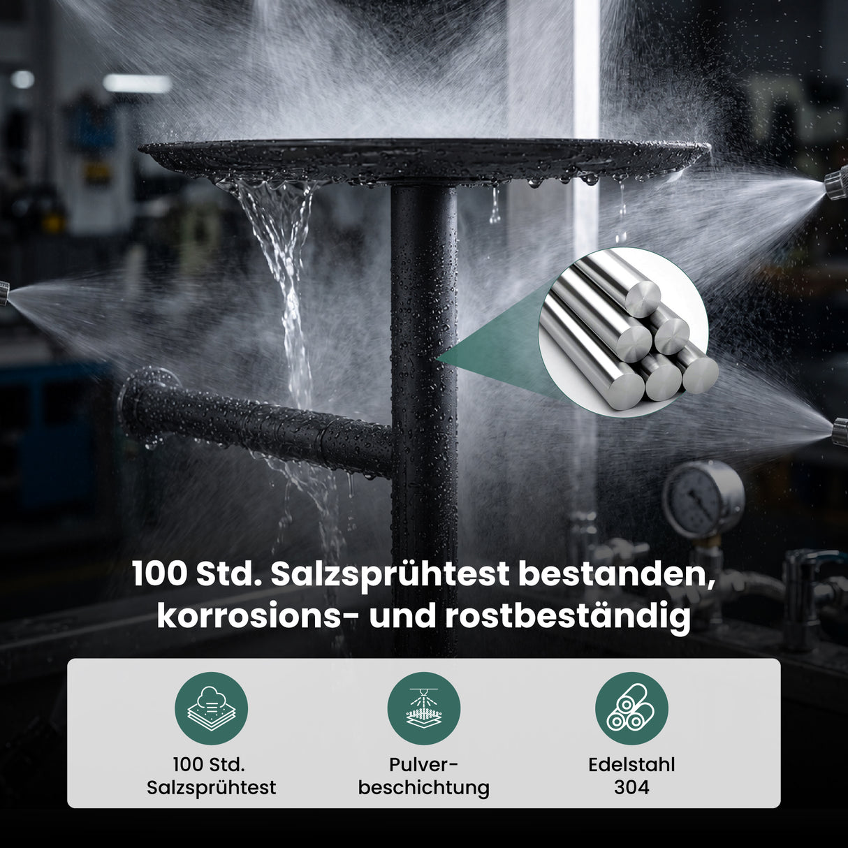 glasvilla Klopapierhalter Stehend, Toilettenpapierhalter  | Edelstahl, Klorollenhalter freistehend, Toilettenpapier Aufbewahrung für 4 Rollen, ohne Bohren, für Badezimmer & WC Lino-06