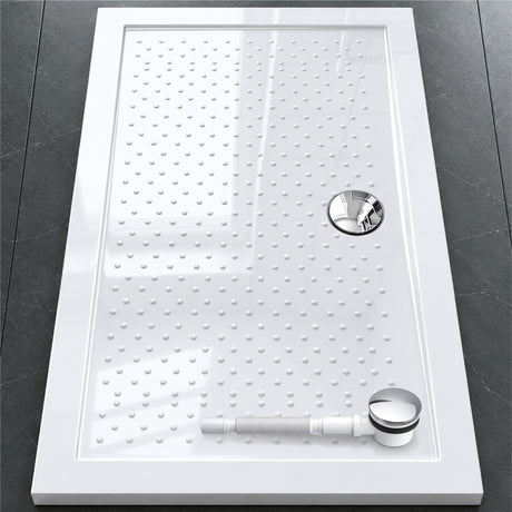 glasvilla Receveur de Douche Bac à Douche Antidérapant en Acrylique de Haute Qualité Rectangulaire 70-140 cm Lucia