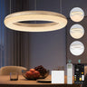 glasvilla Suspension de table à manger, Lampe suspendue LED moderne, intensité réglable en continu 3000K–6000K, lampe de table à manger design réglable en hauteur avec télécommande et interrupteur mural, Luvina03