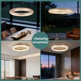 glasvilla Lampadario Sospensione, Lampada 3000-6000K con Filo 170 CM, Altezza Regolabile, Lampada da Soffitto a Sospensione per Camera da Letto, Cucina e Soggiorno, Luvina03
