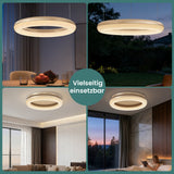 glasvilla Lampadario Sospensione, Lampada 3000-6000K con Filo 170 CM, Altezza Regolabile, Lampada da Soffitto a Sospensione per Camera da Letto, Cucina e Soggiorno, Luvina03