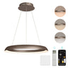 glasvilla Pendelleuchte Esstisch,  LED Moderne Hängelampe, stufenlos dimmbar 3000K–6000K, höhenverstellbare Design 20W Esstischlampe mit Fernbedienung & Wandschalter, Luvina04