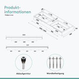 glasvilla Waschbecken Aufsatzwaschbecken Hängewaschbecken aus Mineralguss Col12