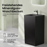 glasvilla Design Standwaschbecken freistehend  aus Mineralguss Waschtisch Col34