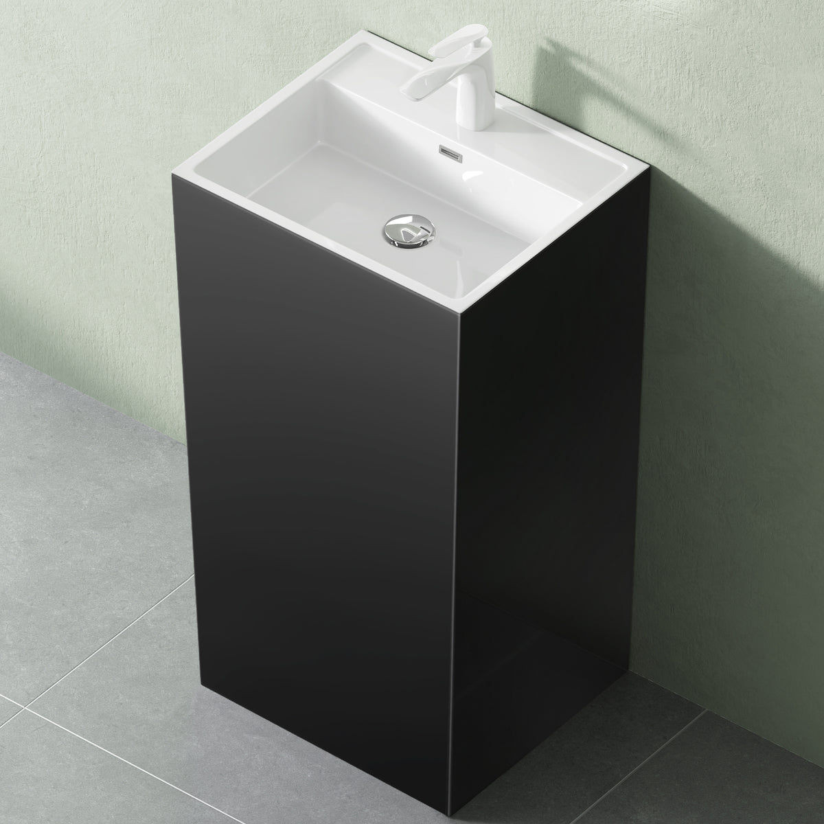 glasvilla Design Standwaschbecken freistehend  aus Mineralguss Waschtisch Col34
