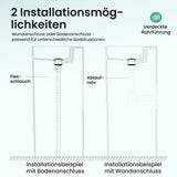 glasvilla Design Standwaschbecken freistehend  aus Mineralguss Waschtisch Col34