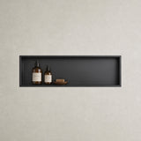 glasvilla Duschnische Bad  Wandnische befliesbar aus Edelstahl Duschregal einfache Montage MBK01