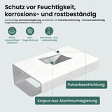 glasvilla Toilettenpapierhalter mit Ablage, Klopapierhalter WC aus Aluminiumlegierung, Toilettenpapier Halterung Rollenhalter  Lino-05