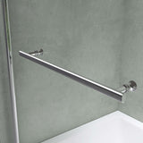 Parete doccia glasvilla per vasca da bagno Parete vasca pieghevole 180° in vetro di sicurezza con divisorio per vasca NANO 90x140cm Supporto per vasca Cortona112