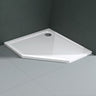 Glasvilla Design – Plato de ducha acrílico pentagonal Faro5, altura 4 cm