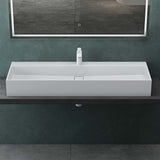glasvilla Lavabo da Appoggio da Marmo Fuso Lavabo Bagno Sospeso Lavandino Bagno con Foro per la Rubinetteria Col6028