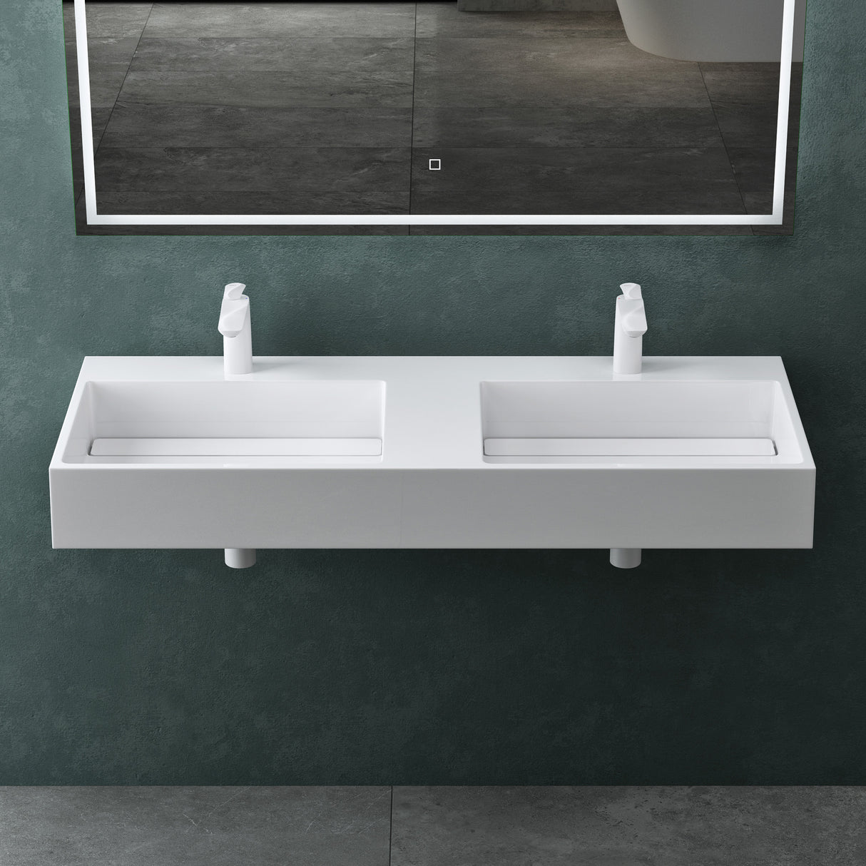 glasvilla Lavabo da Appoggio Lavandino Bagno Sospeso da Marmo Fuso Col12